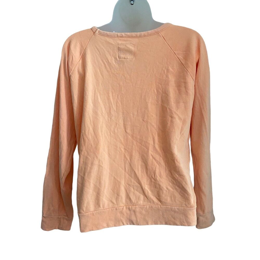 Chaser XS Sweatshirt Raglan Pullover Long Sleeve Orange Casual - Picture 7 of 7